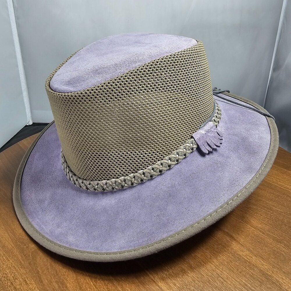 Breeze Suede Sun Hat American Hat Makers Lilac | NWT | X-LARGE RARE COLOR 7 5/8